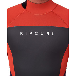 2022 Rip Curl Masculino Omega 3/2mm Gbs Back Zip Wetsuit 111mfs - Vermelho